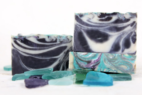 Soap Challenge Mica Topped Cold Process Soap Queen